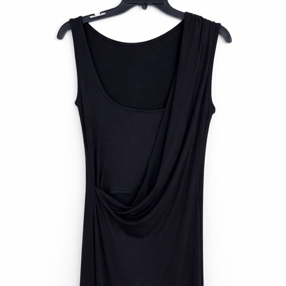 Marcella NYC Laurel Dress Gown Asymmetrical European Stretch Jersey XS - Picture 12 of 15